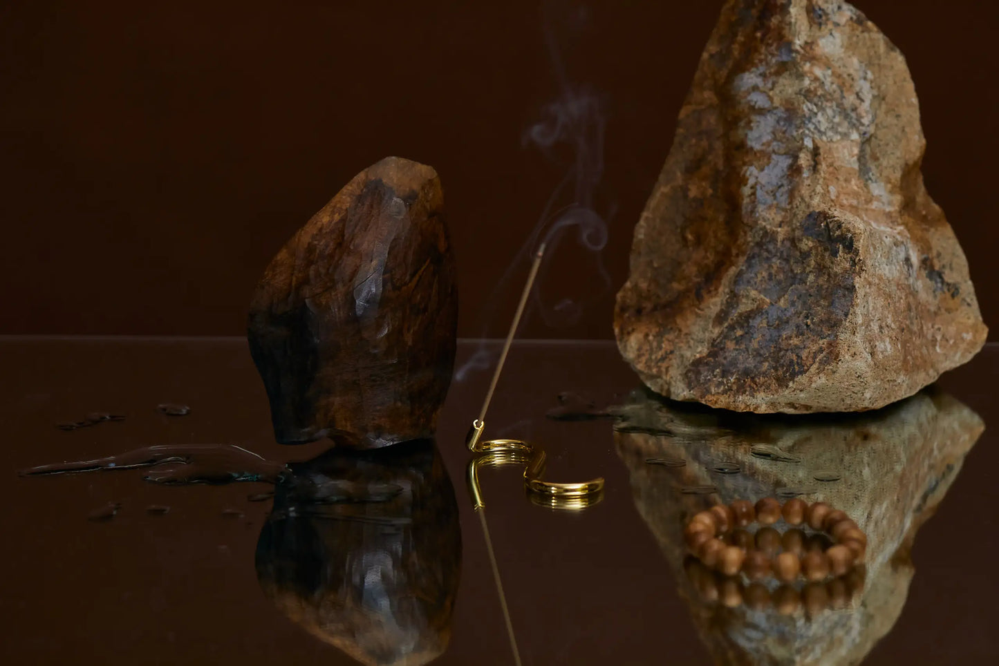Subtle Bodies手造黃銅線香座 Copper Brass Incense Holder - S Shape