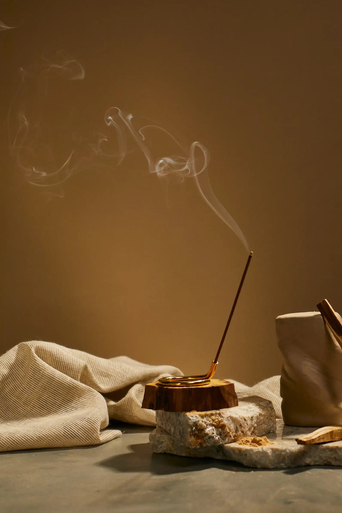Subtle Bodies手造黃銅線香座 Copper Brass Incense Holder - O Shape
