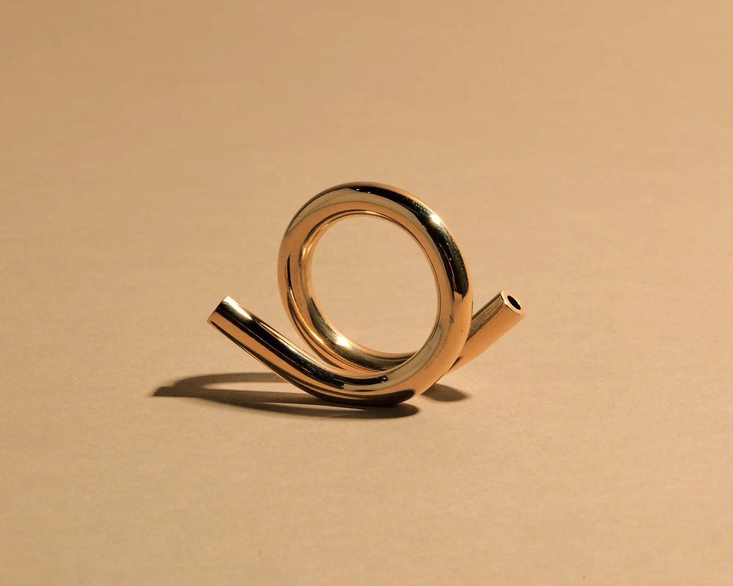 Subtle Bodies手造黃銅線香座 Copper Brass Incense Holder - Q Shape