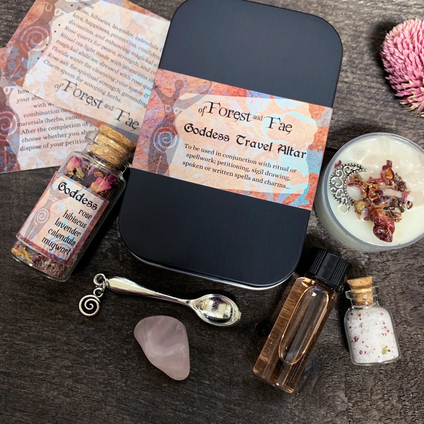 of Forest and Fae女神旅行祭壇套裝 Goddess Travel Altar • Witch Kit For Manifestation & Spells
