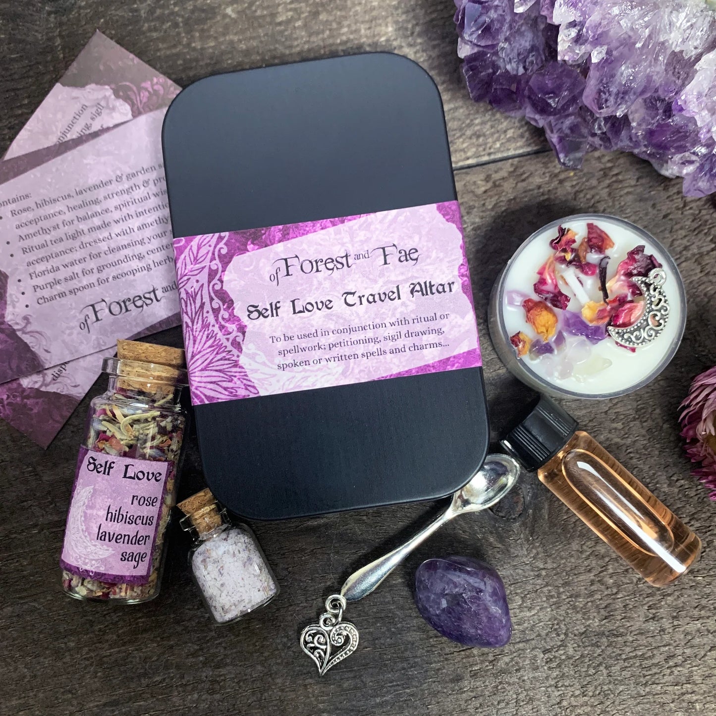 of Forest and Fae森林與仙境嘅自我愛護旅行祭壇 Self Love Travel Altar • Ritual Witchcraft Kit • Diy